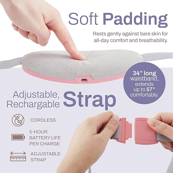 Menstrual Heating Pads for Cramps w/ 3 Massager