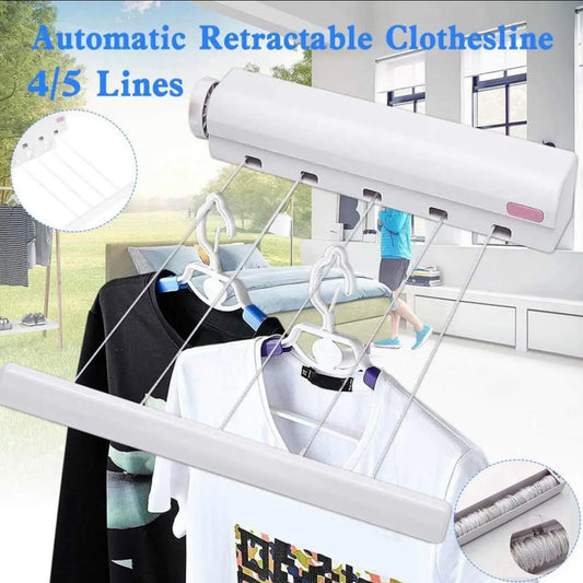 Homecare 5 Line Retractable Indoor Clothesline