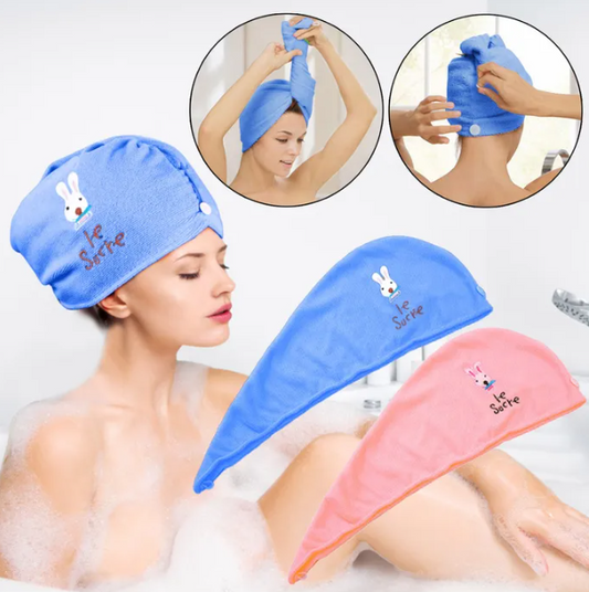 Microfiber Super Absorbent Towel Hair Wrapped